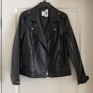 Faux leather jacket